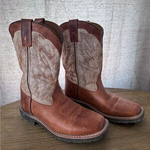 Dan Post Youth size 4 Brown Leather Cowboy Boots